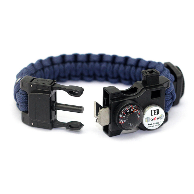 Poroporo Survival Paracord LED SOS Wristband ohorere Unisex (ESG18272)